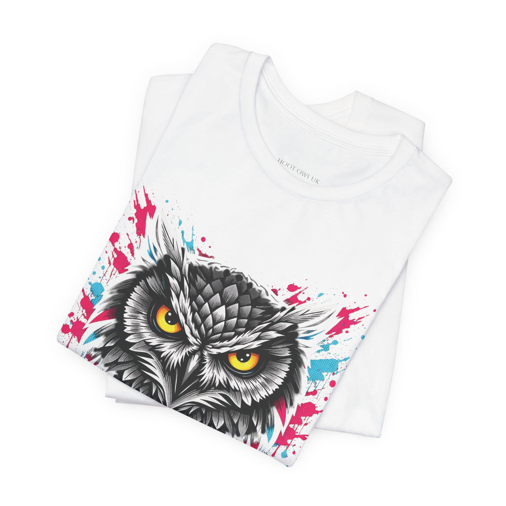 Neon Splash Owl T-SHIRT