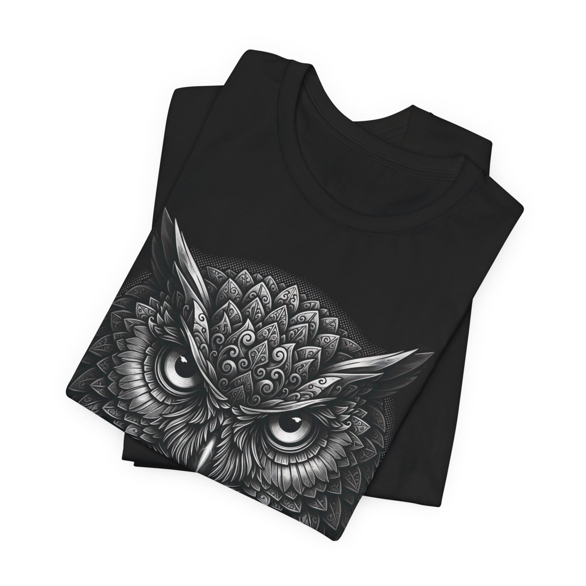 Ultra-detailed owl head portrait