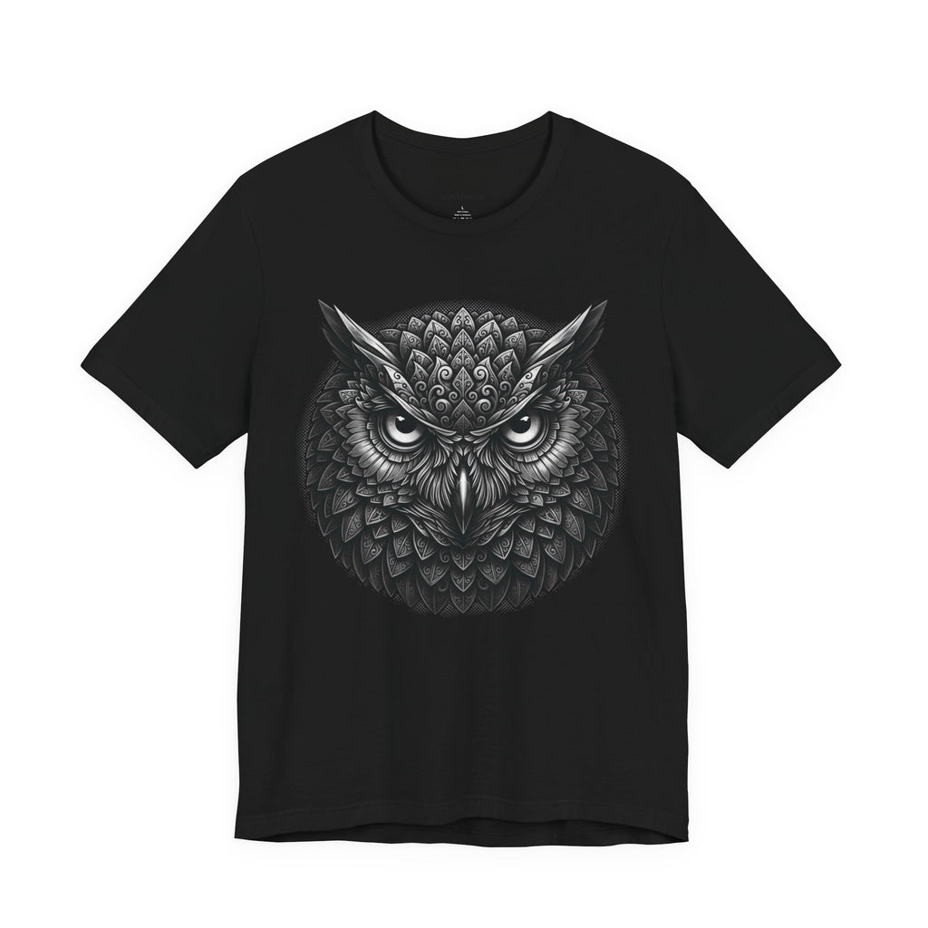Ultra-detailed owl head portrait