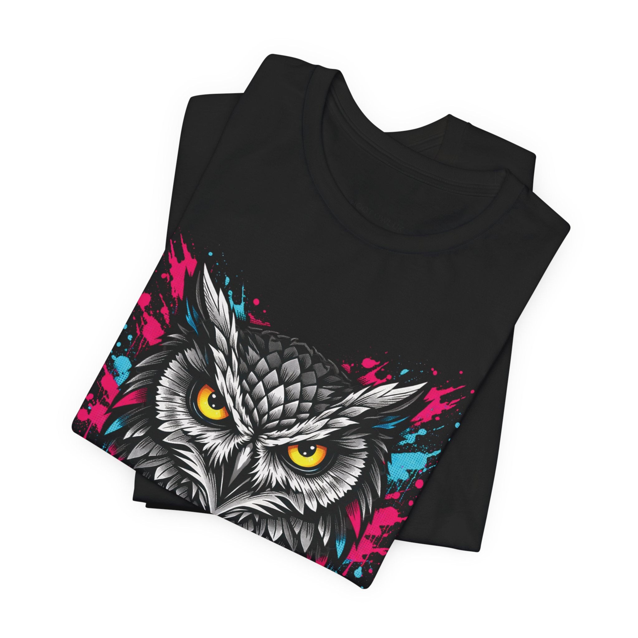 Neon Splash Owl T-SHIRT
