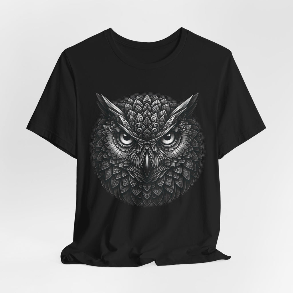 Ultra-detailed owl head portrait