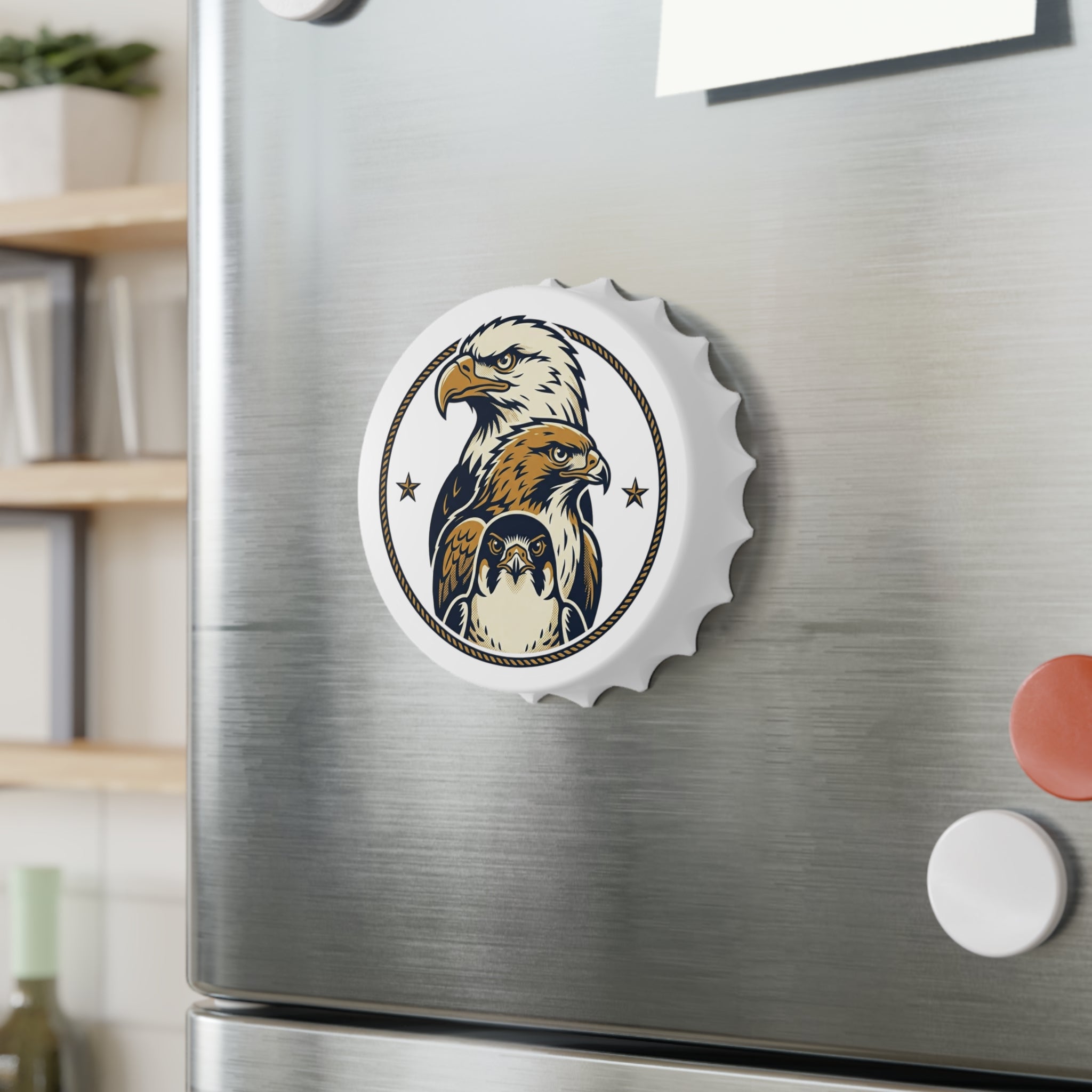 Eagle Trio Bottle Opener – Patriotic Vintage Bird Cap Opener