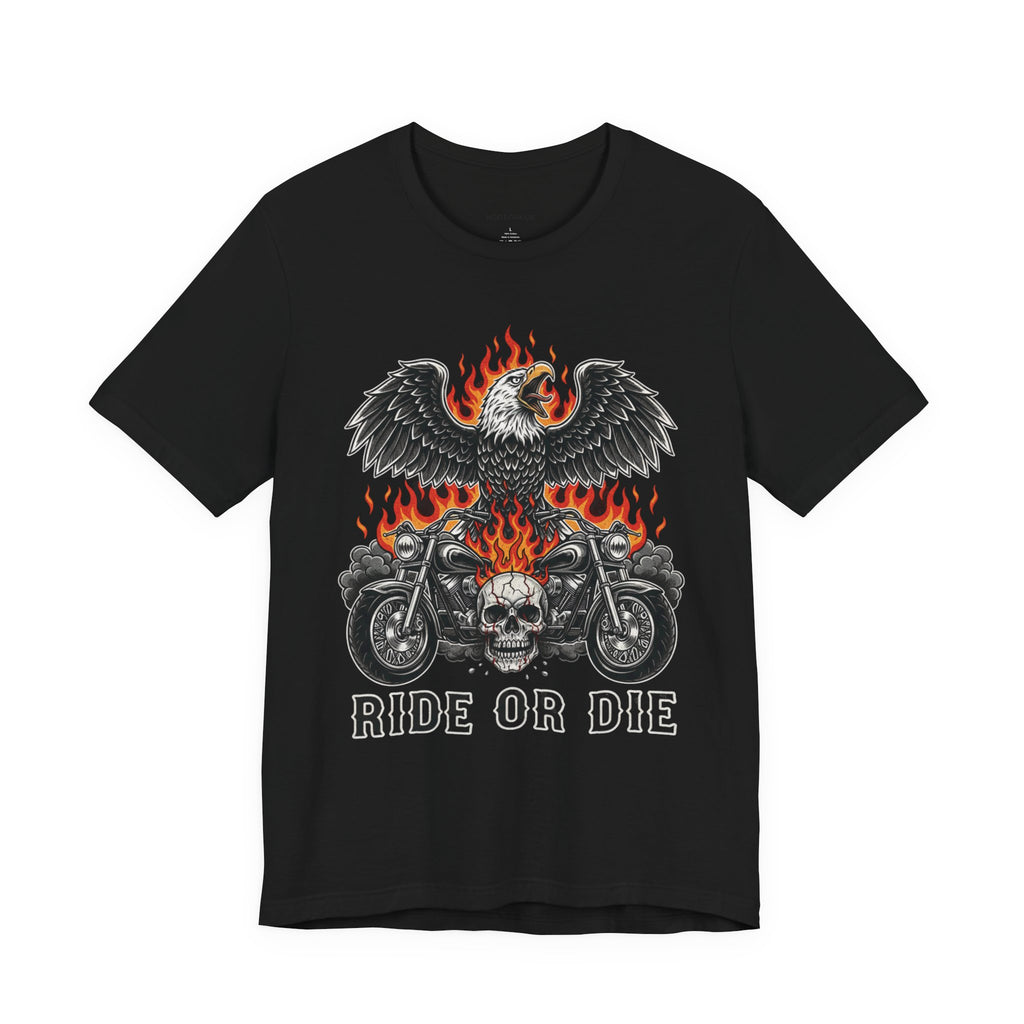 Ride or Die Chopper Bike Eagle T-Shirt | Motorcycle Graphic Tee