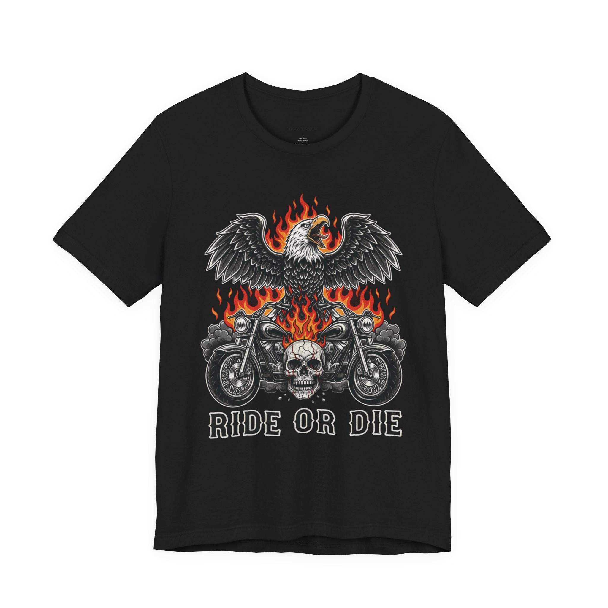 Ride or Die Chopper Bike Eagle T-Shirt | Motorcycle Graphic Tee