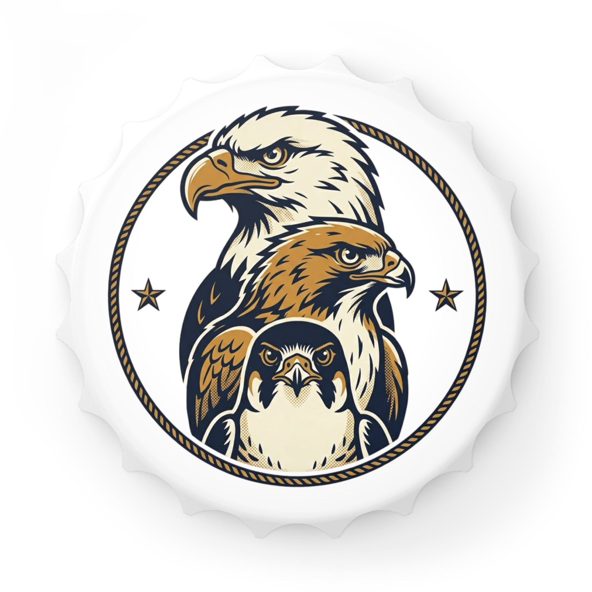 Eagle Trio Bottle Opener – Patriotic Vintage Bird Cap Opener