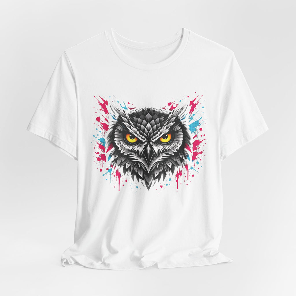 Neon Splash Owl T-SHIRT
