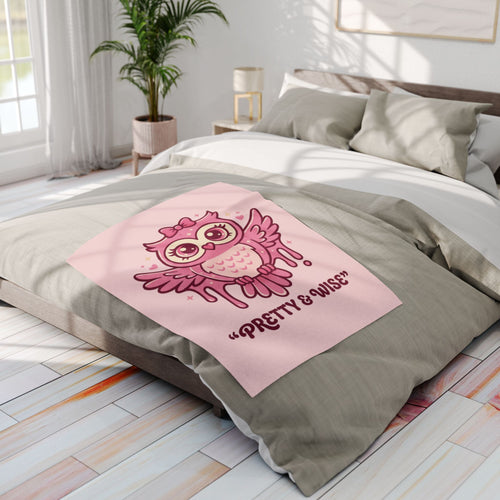 Arctic Fleece Blanket — Pretty & Wise Owl Cozy Throw