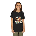 Youth Tee — Eagle Flying Through Clouds with Rainbow Trail