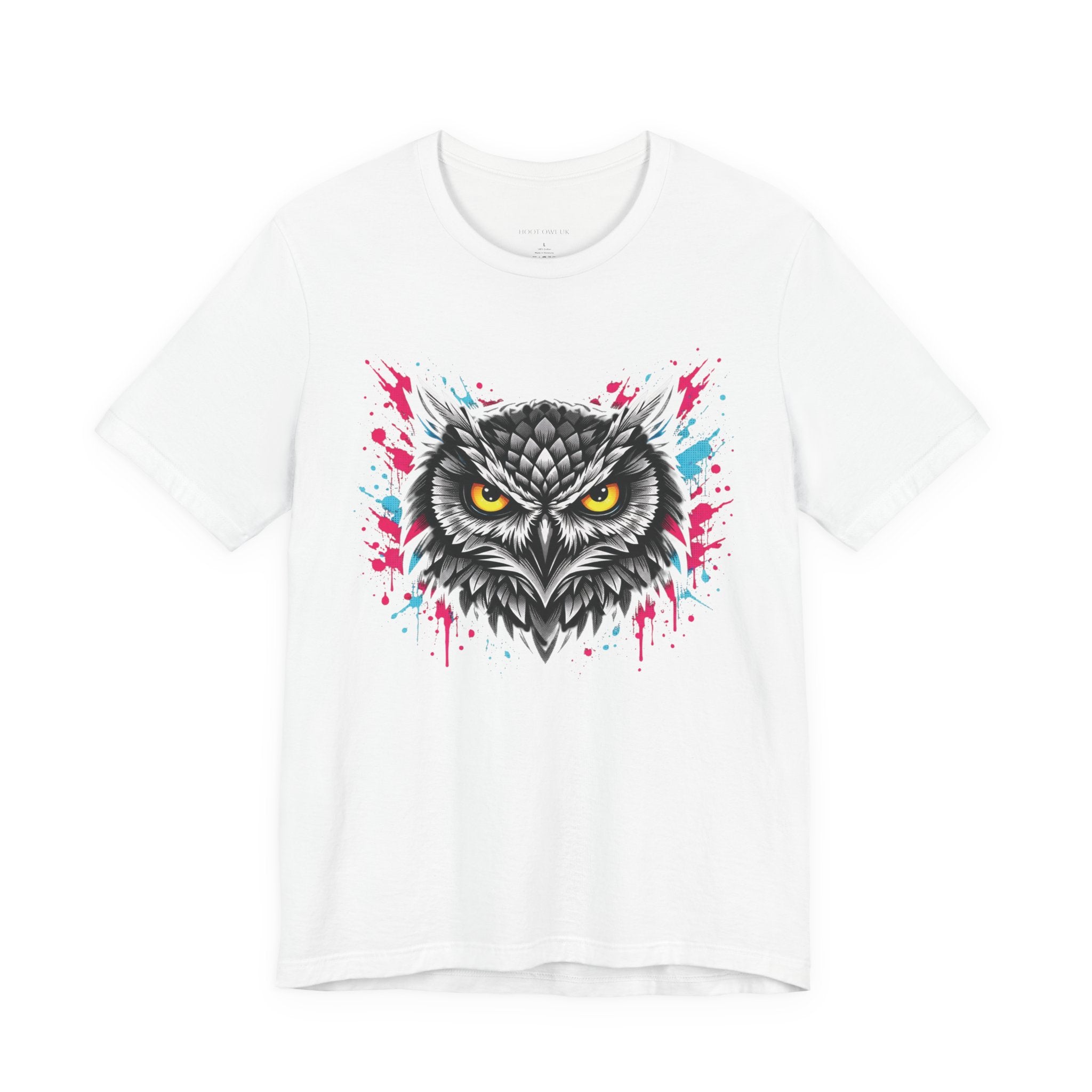 Neon Splash Owl T-SHIRT
